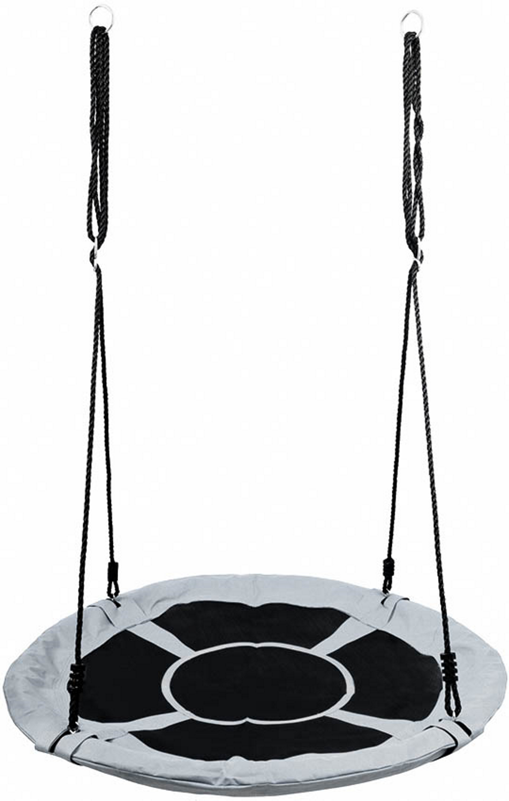 Leagan pentru copii profesional idealStore Stork's Nest, tip Cuib, Sarcina maxima 150 Kg, Diametru 95 cm, Cadru Otel, Grey