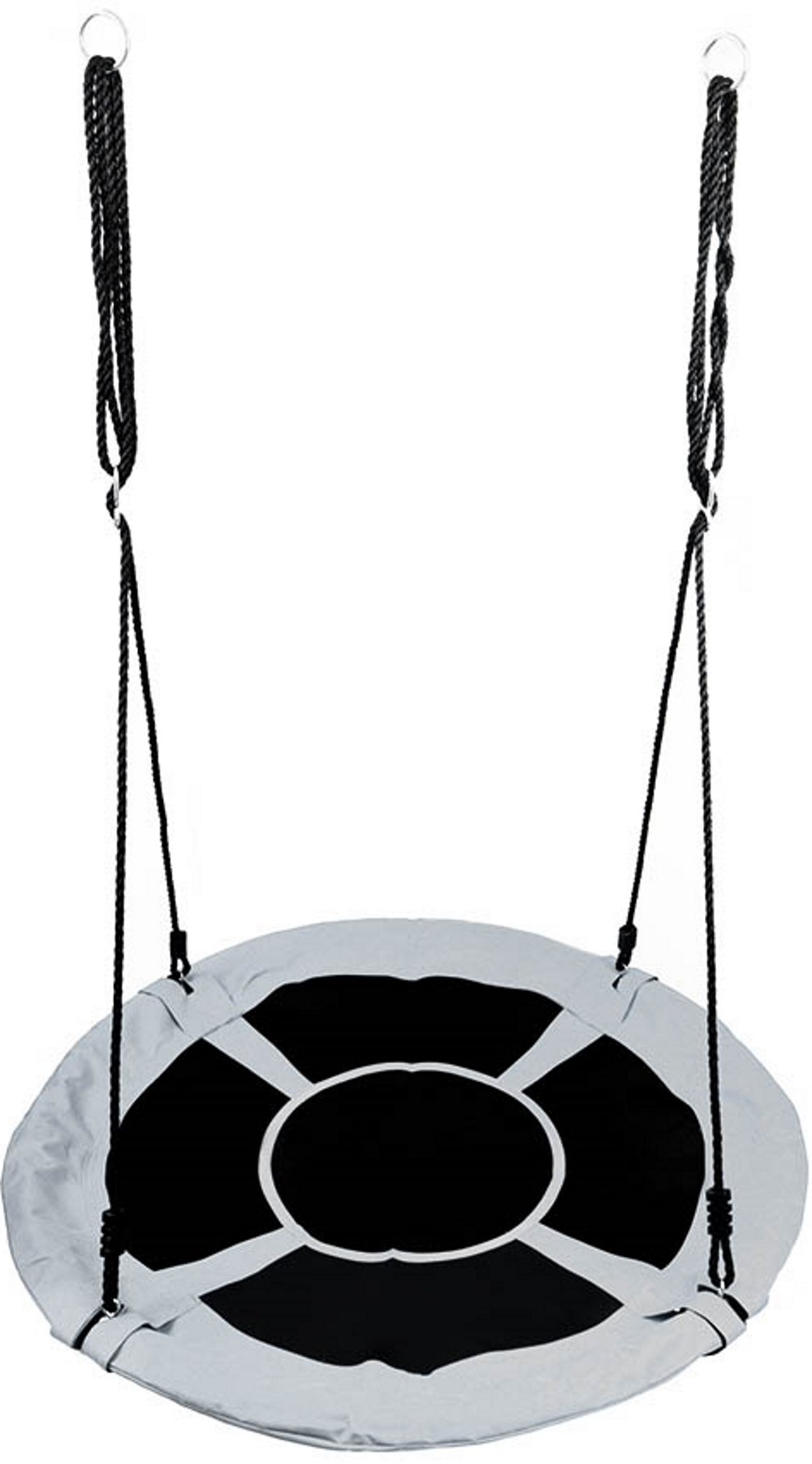 Leagan pentru copii profesional idealStore Stork's Nest, tip Cuib, Sarcina maxima 150 Kg, Diametru 95 cm, Cadru Otel, Grey