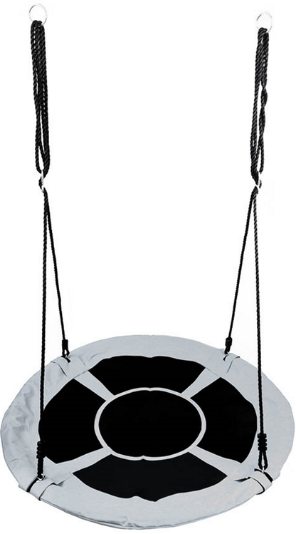 Leagan pentru copii profesional idealStore Stork's Nest, tip Cuib, Sarcina maxima 150 Kg, Diametru 95 cm, Cadru Otel, Grey