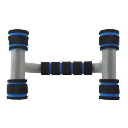 Set 2 Manere pentru Flotari IdealStore, Capacitate de sustinere maxim 200 kg, Dimensiuni 12 x 22.5 x 14 cm, Ajuta la consolidarea coapselor, bratelor si torsului, Gri