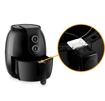 Friteuza cu aer cald IdealStore, fara grasimi, Din otel inoxidabil acoperit cu Teflon, Putere 1300W Capacitate Bol 3,6 L, Timp de lucru maxim 2 ore, 7 programe de gatire