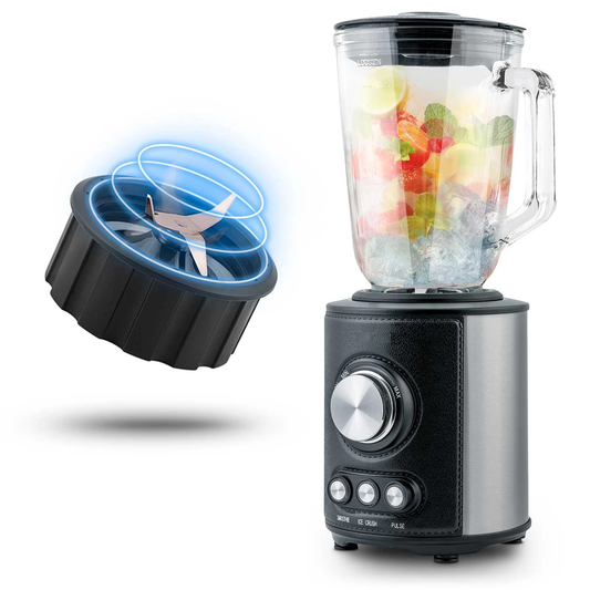Blender cu cana idealSTORE, Capacitate 1.5L, 3 Functii de utilizare, Zdrobirea ghetei, Smoothie si Pulsatie, Protectie la supraincalzire, Picior anti alunecare, Usor de curatat, Putere nominala 800W