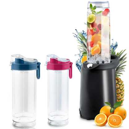 Blender Fresh smoothie idealSTORE, Capacitate 0.57L, Contine 2 sticle detasabile, Lame din otel inoxidabil, Protectie la supraincalzire, Usor de curatat, Putere nominala 350W