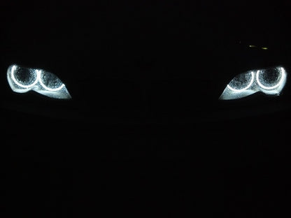 Set Profesional IDL Angel Eyes CCFL compatibil BMW seria 7 E38 cu droser si inele pentru 2 faruri, Culoare Lumina 6000k, Diametru 13cm