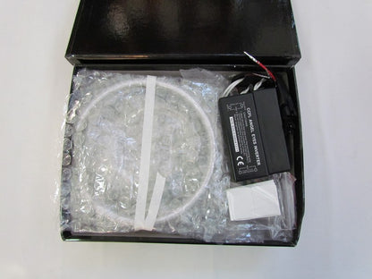 Set Profesional IDL Angel Eyes CCFL compatibil BMW seria 5 E39 cu droser si inele pentru 2 faruri, Culoare Lumina 6000k, Diametru 13cm