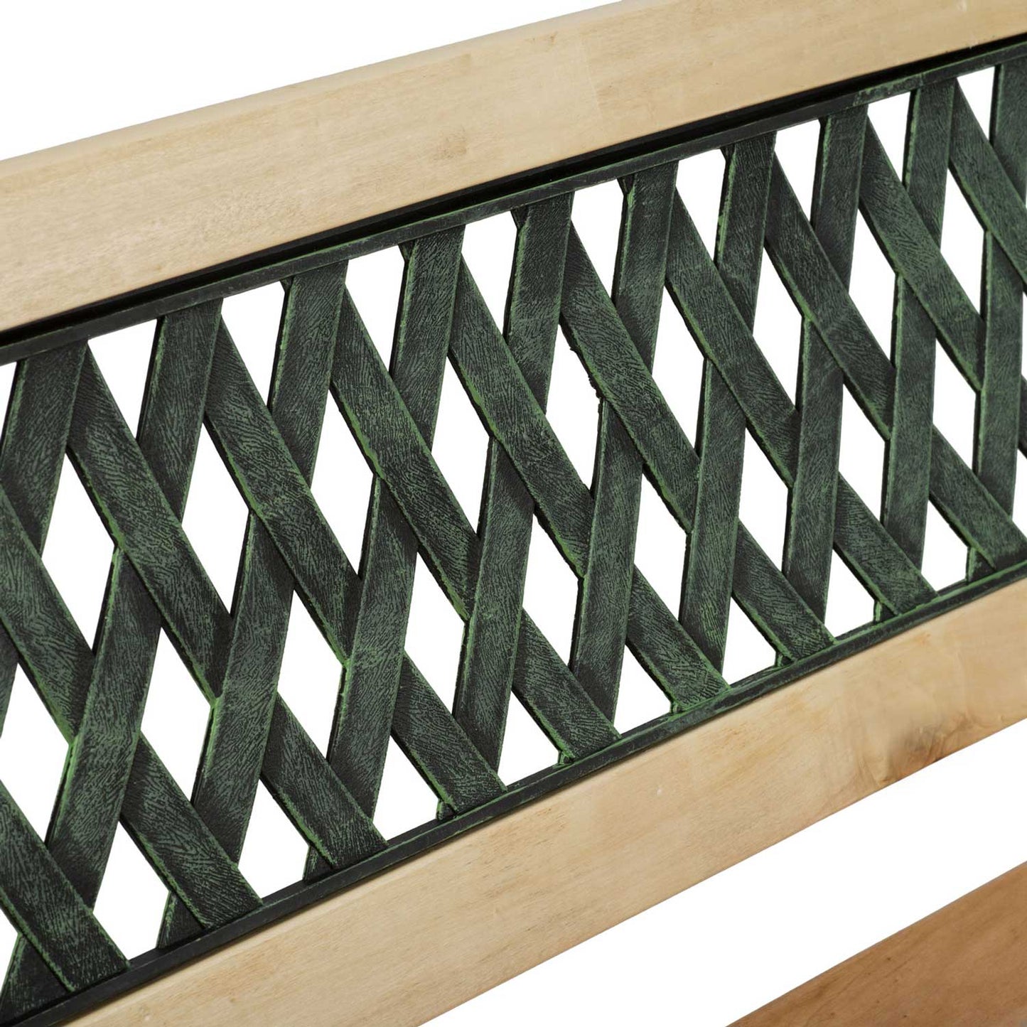 Banca de Gradina idealSTORE Garden Collections, Dimensiune 124 x 74 x 43 cm, Cadru puternic din Otel, Lemn de Plop, Design Minimalist, Perfect Pentru Gradina, Terasa sau Terasa