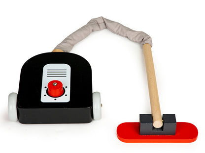 Set de joaca Profesional de curatenie din lemn Mother's Little Help idealSTORE, Dimensiuni 35 x 32 x 70 cm, Include Carucior, Aspirator, Matura, Perie, Mop, Perfect pentru copii