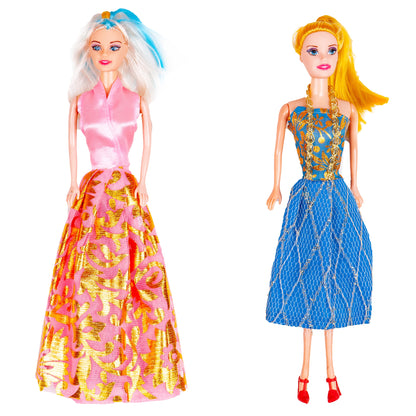 Casuta de Papusi idealSTORE Glamour Lady's Villa, 110 elemente, Accesorizata cu 2 papusi chic, Contine Mobilier si Accesorii