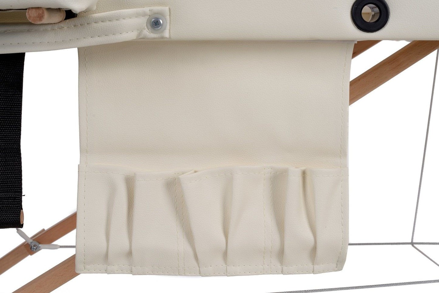 Masa de Masaj idealStore BodyFit Slim, Pliabila, Reglaj pe Inaltime, Piele Ecologica, din 2 Segmente, contine Husa