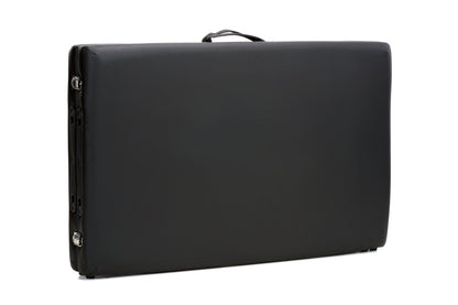 Masa de masaj pliabila idealSTORE, 2 segmente, Inaltime reglabila 62-84 cm, Piele ecologica moale, 2 cotiere laterale, Structura din lemn, Sarcina 250 KG, Rezistenta la uleiuri si apa, Include geanta de transport cadou