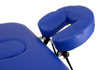 Masa Masaj Pliabila IDL, 2 Sectiuni, Inaltime Reglabila 66-87 cm, Piele Ecologica, 2 Cotiere, Tetiera, Sarcina 250 kg, Structura din Aluminiu, Rezistenta la Uleiuri si Apa, Geanta de Transport