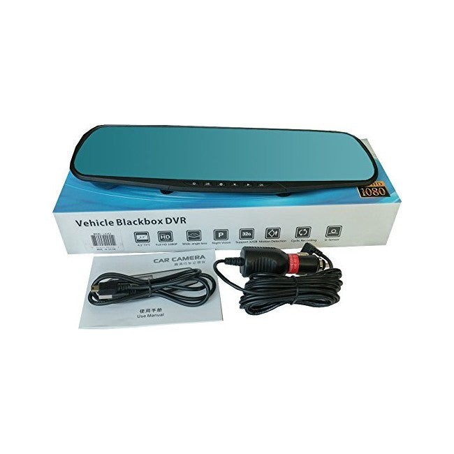 Camera SuperClear video trafic cu monitor tip oglinda retrovizoare cu , Full Hd 1080p, G-Senzor