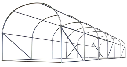 Sera Tunel idealSTORE 18 m, Cadru din Otel, 6 ferestre pe fiecare Latura, Plasa Anti Daunatori, 2 Usi, Deschidere cu Fermoar, Folie PE 140 g/m2 rezistenta la UV, Dimensiuni 600x300x200 cm, Snur sisal Gratuit