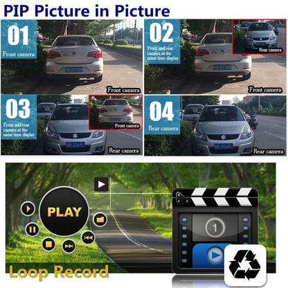 Oglinda retrovizoare cu camera video DVR monitorizare Trafic full HD, G-senzor, Ecran 4.3