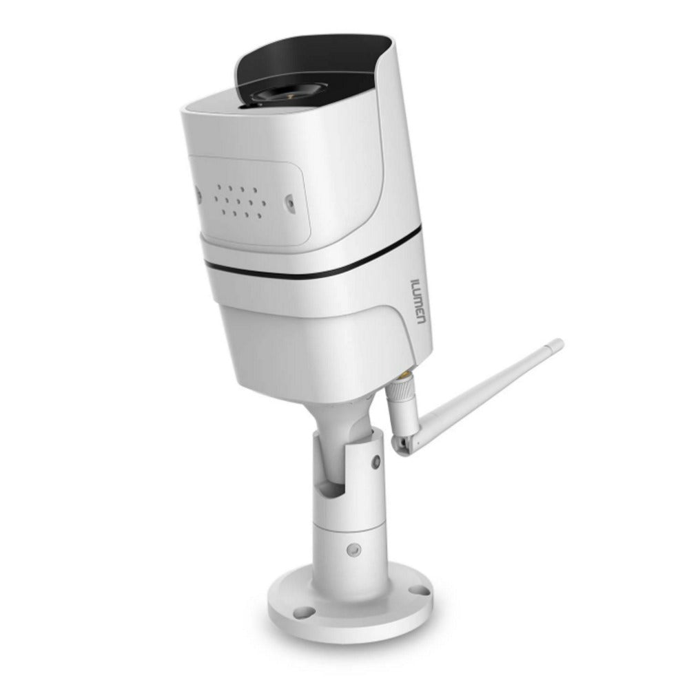 Camera de Supraveghere pentru Exterior Ilumen Cam-X5 IdealStore, WiFi FullHD, 2Mpx 1080p, Senzor de Miscare, Night Mode, Control prin Smartphone, Rezistenta la temperaturi inalte dar si scazute