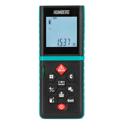 Telemetru Laser X Ray idealStore, Ecran Luminat, Impermeabil, Interval de Masurare 0.2-100m, Precizie +/- 1.5mm, Dioda Laser 670 nm, Masoara Distanta, Volumul si Suprafata, Ultra-Rezistent