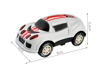 Set de joaca complex IDL DOUBLE RACING TRAIN, Include 113 piese simbolice: pista dubla, locomotiva cu 3 vagoane, elemente decorative, masinuta echipata cu LED, stimuleaza creativitatea copilului si dezvolta perfect abilitatile manuale si imaginatia