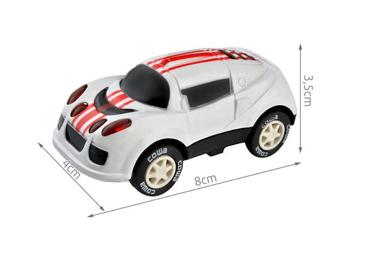 Set de joaca complex IDL DOUBLE RACING TRAIN, Include 113 piese simbolice: pista dubla, locomotiva cu 3 vagoane, elemente decorative, masinuta echipata cu LED, stimuleaza creativitatea copilului si dezvolta perfect abilitatile manuale si imaginatia