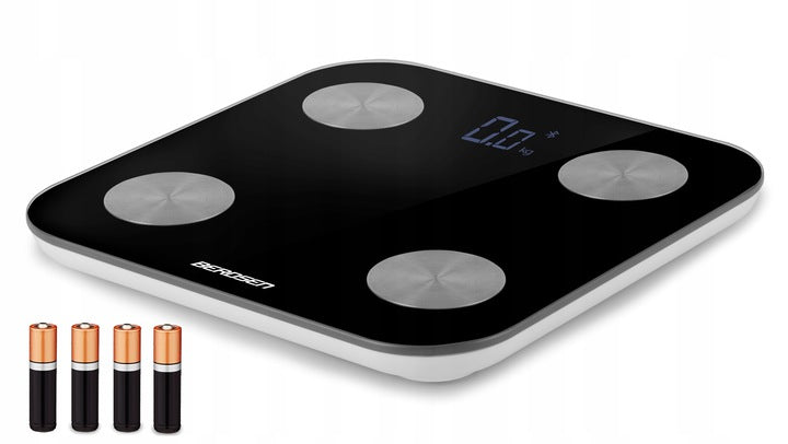 Cantar Corporal Profesional idealStore ProfiBerd, Conectare prin Bluetooth, 10 Functii Analitice, Greutate Maxima 180 Kg, Indice Masa Corporala, Cantitate Tesut Adipos si Masa Musculara, Consumul de Calorii, Cantitate tesut Osos