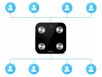 Cantar Corporal Profesional idealStore ProfiBerd, Conectare prin Bluetooth, 10 Functii Analitice, Greutate Maxima 180 Kg, Indice Masa Corporala, Cantitate Tesut Adipos si Masa Musculara, Consumul de Calorii, Cantitate tesut Osos