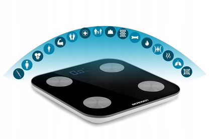 Cantar Corporal Profesional idealStore ProfiBerd, Conectare prin Bluetooth, 10 Functii Analitice, Greutate Maxima 180 Kg, Indice Masa Corporala, Cantitate Tesut Adipos si Masa Musculara, Consumul de Calorii, Cantitate tesut Osos