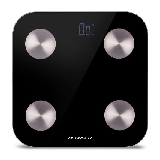 Cantar Corporal Profesional idealStore ProfiBerd, Conectare prin Bluetooth, 10 Functii Analitice, Greutate Maxima 180 Kg, Indice Masa Corporala, Cantitate Tesut Adipos si Masa Musculara, Consumul de Calorii, Cantitate tesut Osos