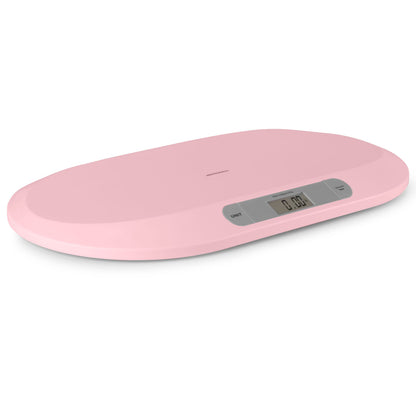 Cantar Electronic pentru Bebelusi, Display Lcd Mare, Functie Hold, Precizie Inalta, Memoreaza Ultima Masuratoare, Structura Stabila, Forma Ergonomica, Sustine 20 Kg, Baterii Incluse, Roz