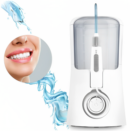 Irigator dentar stationar IdealStore profesional, 110 PSI, 4 capete interschimbabile, 3 moduri de operare cu 5 nivele de presiune fiecare si rezervor de 600ml