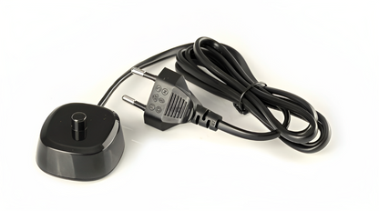 Periuta de dinti sonica profesionala IdealStore neagra, 40.000 rotatii pe minut cu 4 moduri de functionare, 3 capete interschimbabile si statie de incarcare