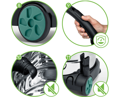 Aspirator Multifunctional SUPERMAX IdealStore, Capacitate 30L, Putere 3600W, Aspira atat pe suprafata uscata cat si pe cea umeda, Contine multiple accesorii pentru curatat