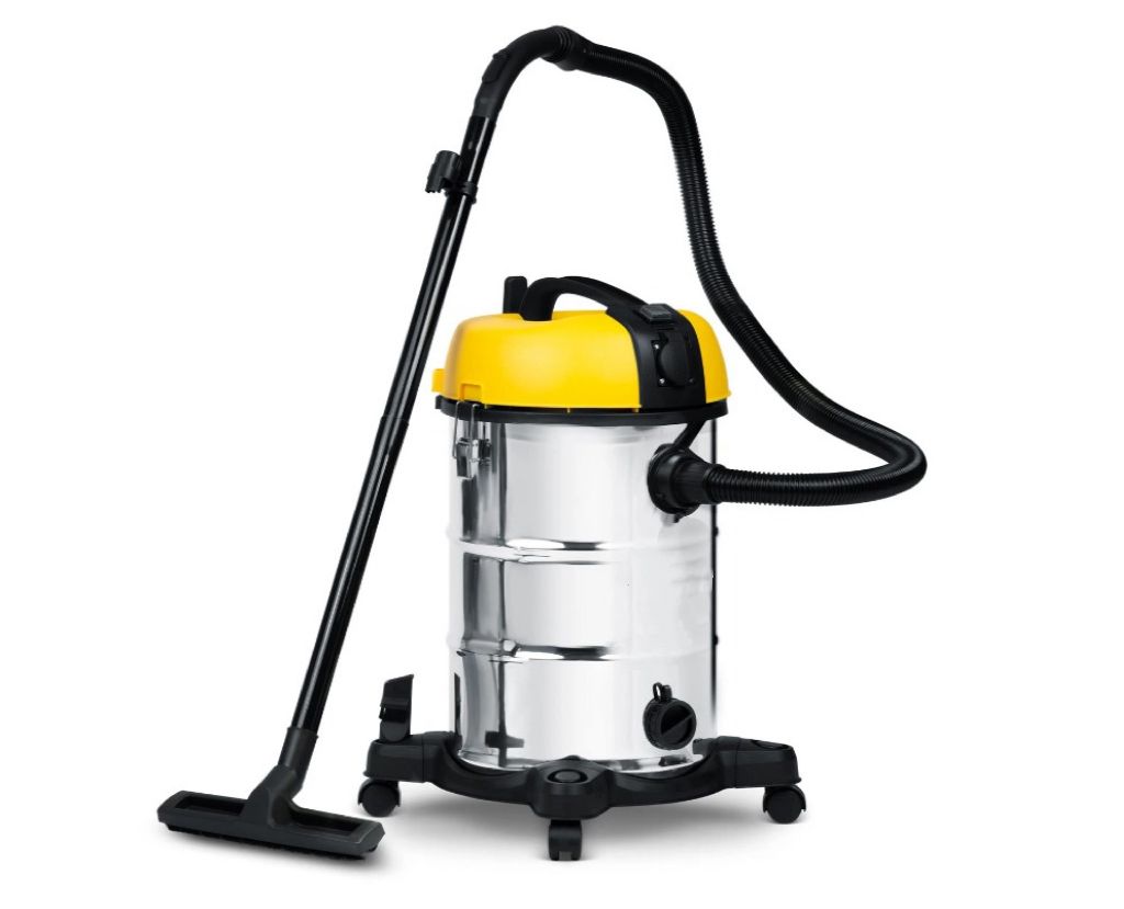 Aspirator Multifunctional SUPERCLEAN IdealStore, Capacitate 30L, Putere 1300W, Aspira atat pe suprafata uscata cat si pe cea umeda, Contine multiple accesorii pentru curatat