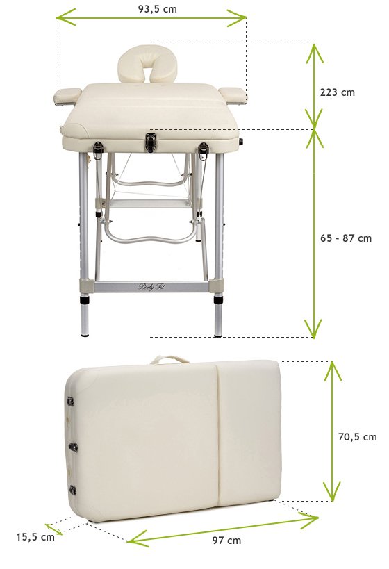 Masa De Masaj Pliabila idealStore, 3 Sectiuni, Inaltime Reglabila 65-87 cm, Piele Ecologica Moale, 2 Cotiere Laterale, Tetiera, Sacrina 250 kg, Structura din Aluminiu, Rezistenta la Uleiuri si Apa, Geanta de Transport, Crem