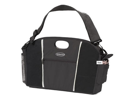 Organizator Multifunctional pentru Bebelusi, Copii si Mamici IDL, Black Mommy Junior, Foarte bine compartimentata pentru a putea lua toate lucrurile necesare ale copilului dvs, Fabricata din materiale de cea mai buna calitate pentru o rezistenta sporita