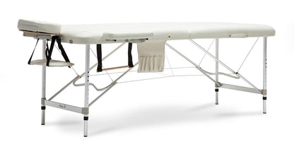 Masa de masaj pliabila idealSTORE, 2 segmente, Inaltime reglabila 65-87 cm, Piele ecologica moale, 2 cotiere laterale, Tetiera reglabila, Structura metalica, Sarcina 250 KG, Rezistenta la uleiuri si apa, Include cuier, Geanta de transport