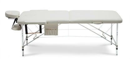 Masa de masaj pliabila idealSTORE, 2 segmente, Inaltime reglabila 65-87 cm, Piele ecologica moale, 2 cotiere laterale, Tetiera reglabila, Structura metalica, Sarcina 250 KG, Rezistenta la uleiuri si apa, Include cuier, Geanta de transport