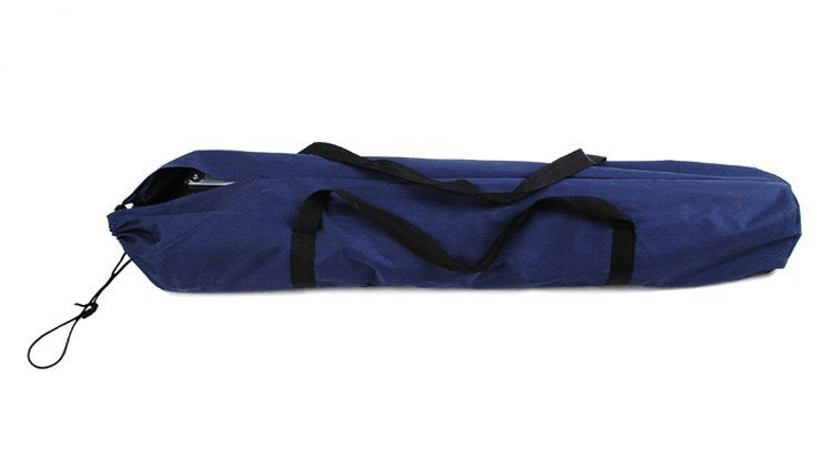 Pat campanie idealStore cu husa de transport, robust, stabil, pliabil, confortabil si usor de transportat, culoare albastru