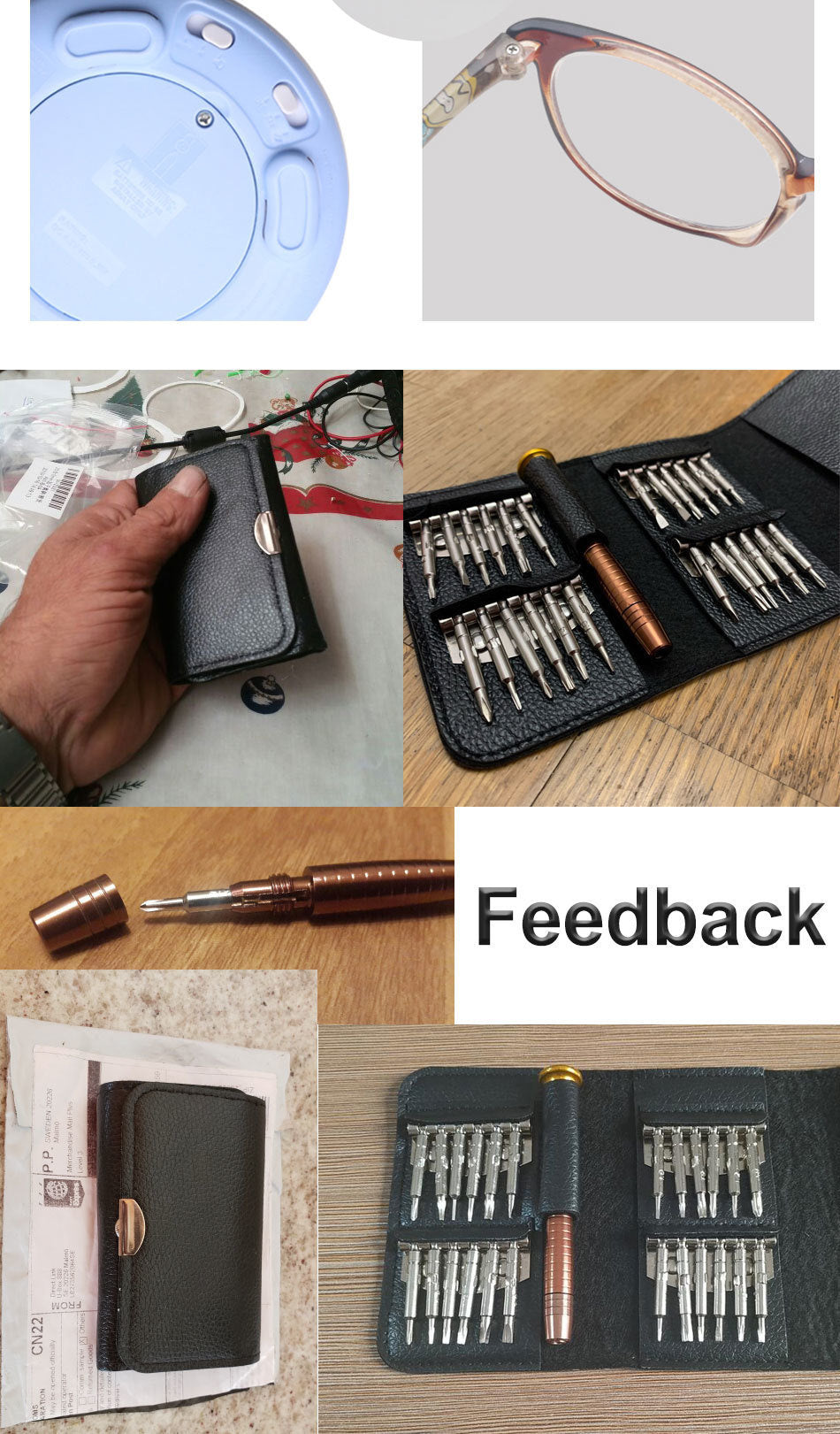 Set Surubelnite de Precizie idealStore 25 in 1, cu Surubelnite Torx, Phillips, Slotted, Pentalobe, Triangle, Triwing, Point, pentru Reparatii Smartphone, Tableta, PC, Laptop si Camera, Varfuri Magnetice