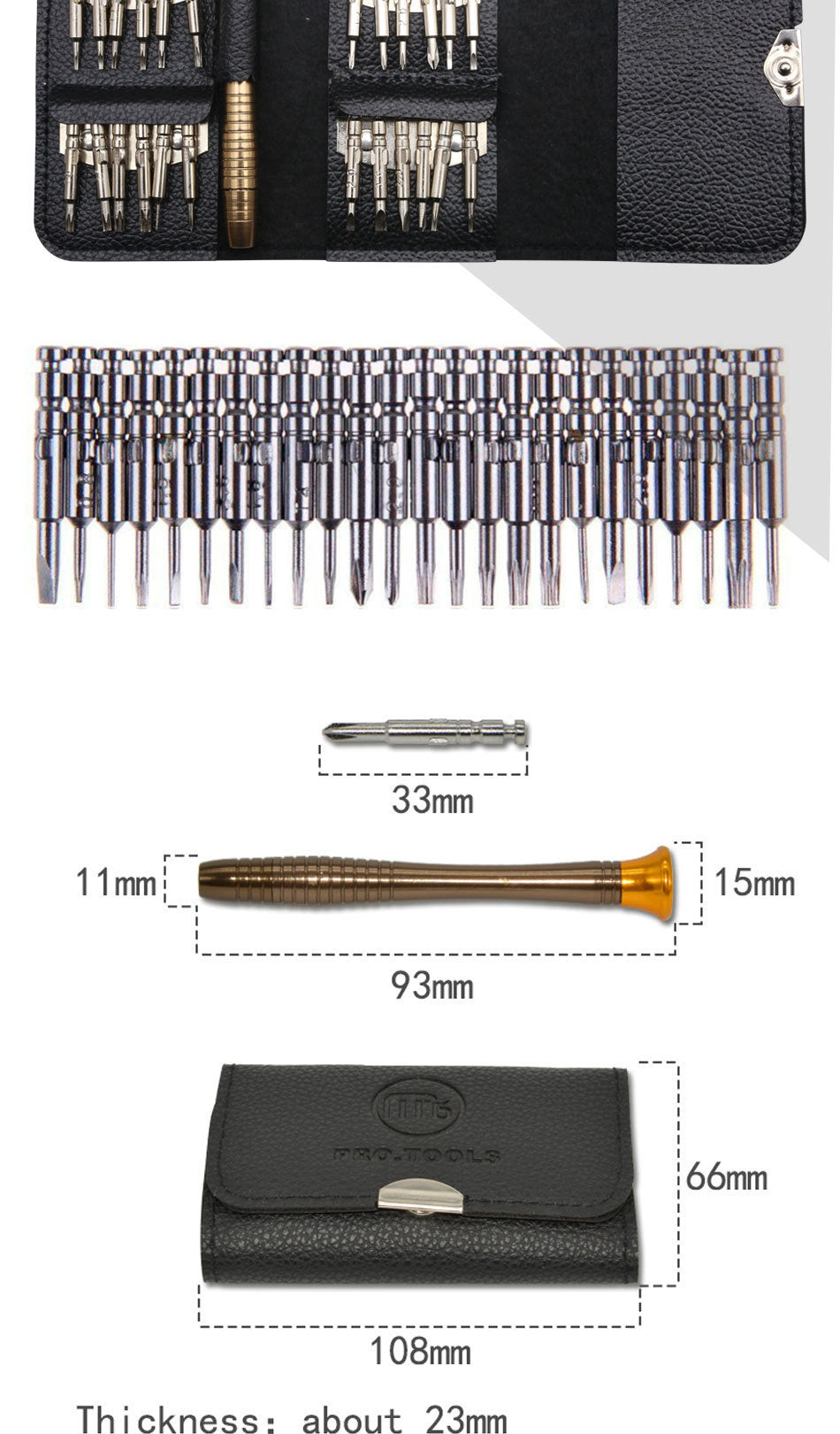Set Surubelnite de Precizie idealStore 25 in 1, cu Surubelnite Torx, Phillips, Slotted, Pentalobe, Triangle, Triwing, Point, pentru Reparatii Smartphone, Tableta, PC, Laptop si Camera, Varfuri Magnetice