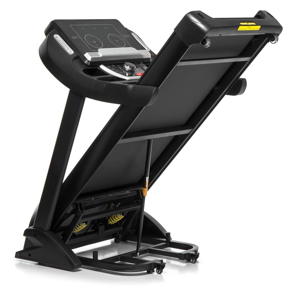 Banda De Alegart Electrica BodySprint idealStore, Motor 5.5 CP, 12 Programe de Antrenament Memorate, 1 Program Manual, Functie FAT, Senzor Masurarea Pulsului, Ecran LCD, Reglare Electrica a Inclinatiei, Viteza Max 22km/h, Capacitate Max 160Kg, Pliabila