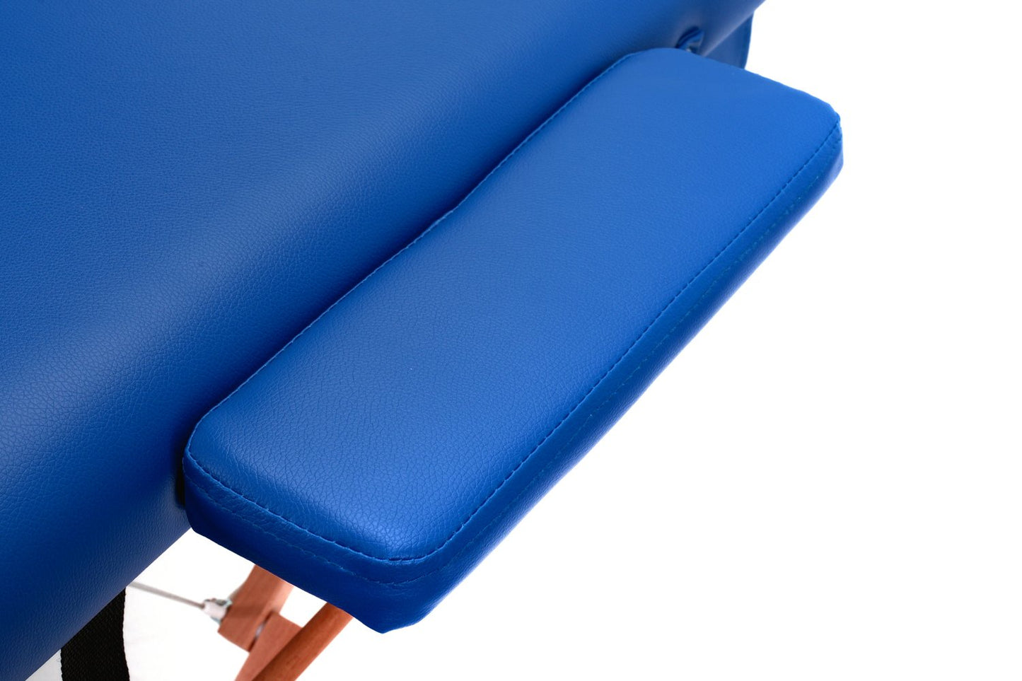 Masa de masaj Pliabila idealSTORE BLUE, Inaltime reglabila, Include geanta de transport, Cotiera, Tetiera, Sarcina MAX 250 KG