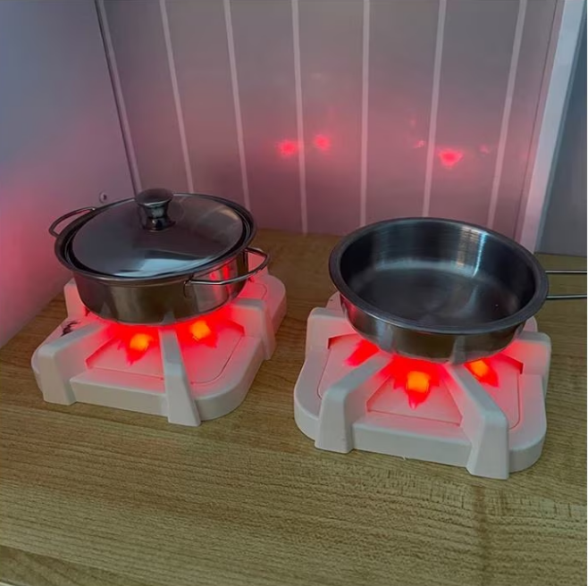 Bucatarie din lemn Natural Multifunctionala Smart Kitchen idealSTORE, Material MDF, Dimensiuni 100 x 29 x 68 cm, Echipata cu Efecte luminoase si Sonore, Utilata cu Robinet cu Butonae, Chiuveta, Cuptor cu Grila, Oale, Tigai, Spatula, Vopsea Non-Toxica