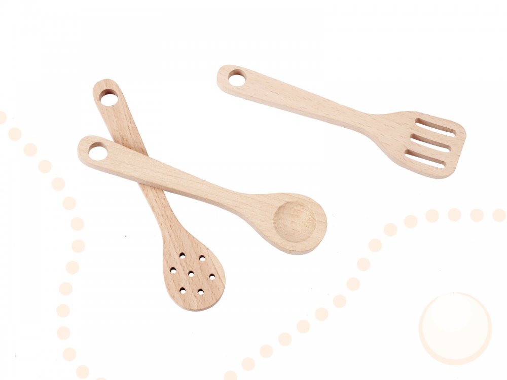 Bucatarie din lemn Natural Multifunctionala Smart Kitchen idealSTORE, Material MDF, Dimensiuni 100 x 29 x 68 cm, Echipata cu Efecte luminoase si Sonore, Utilata cu Robinet cu Butonae, Chiuveta, Cuptor cu Grila, Oale, Tigai, Spatula, Vopsea Non-Toxica