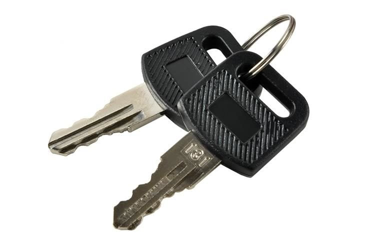 Cutie postala ergonomica Ideal Store, cu doua chei din tabla galvanizata neagra