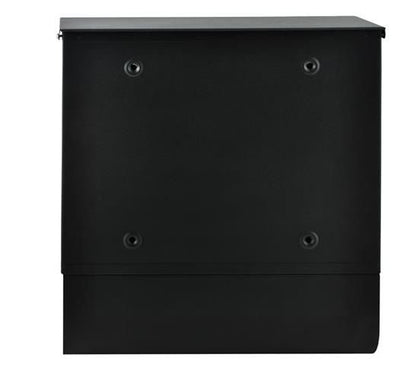 Cutie postala ergonomica Ideal Store, cu doua chei din tabla galvanizata neagra