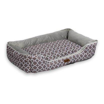 Pat pentru caine-pisica IdealSTORE, Dimensiunile tarcului 100x70cm, 25 de cm inaltimea marginii, Rezistent la zgarieturi, maro