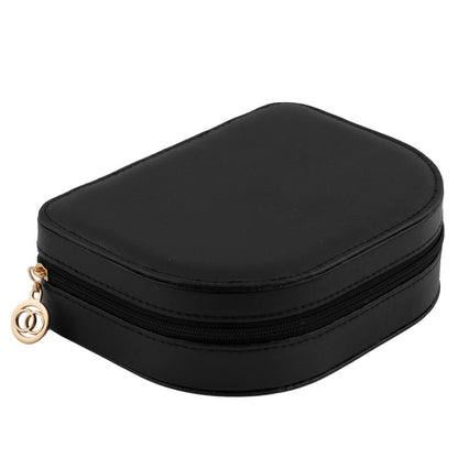 Cutie de Bijuterii idealSTORE, Incuietoare Puternica, Piele Ecologica, Materiale Premium, Umerase pentru Coliere, Spatii pentru Cercei si Inele, Extrem de Incapatoare, Rafinata, Neagra