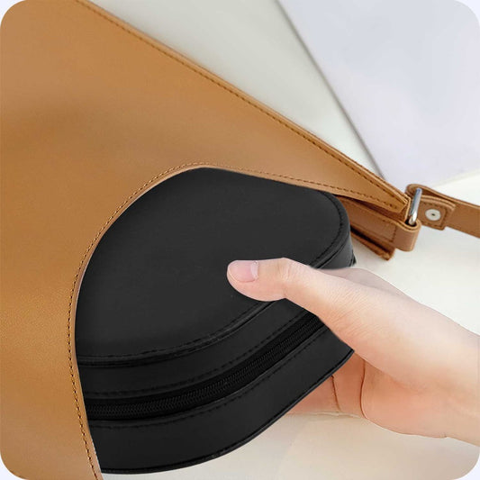 Cutie de Bijuterii idealSTORE, Incuietoare Puternica, Piele Ecologica, Materiale Premium, Umerase pentru Coliere, Spatii pentru Cercei si Inele, Extrem de Incapatoare, Rafinata, Neagra