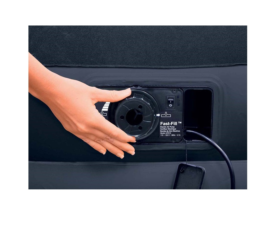 Saltea Gonflabila cu TETIERA IDL, Ideala pentru confortul unei singure persoane, Dimensiuni 191 x99 x 23 cm, Fabricata din material rezistent din PVC IMPERMEABIL, acoperit cu catifea care va imbunatati calitatea somnului