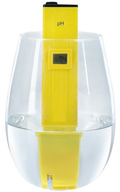 Tester Electronic PH apa idealStore, sistem Automatic Temperature Compensation, Rezultat Imediat, Gama Larga de Aplicatii inclusiv Acvarii si Piscine, include Baterii, Reactivi si Cutie de Depozitare