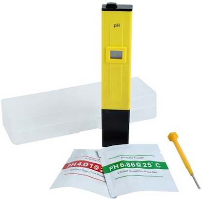 Tester Electronic PH apa idealStore, sistem Automatic Temperature Compensation, Rezultat Imediat, Gama Larga de Aplicatii inclusiv Acvarii si Piscine, include Baterii, Reactivi si Cutie de Depozitare